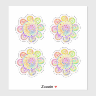 Watercolor Sunflowers Boho Style 