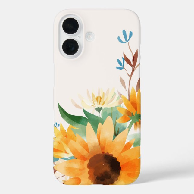 Watercolor Sunflowers Case-Mate iPhone Case (Back)