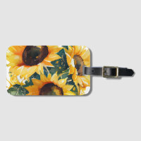 Watercolor sunflowers