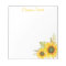 Watercolor Sunflowers Personalised Stationery