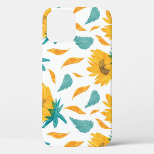 Watercolor Sunflowers: Summer Botanical Print iPhone 12 Case