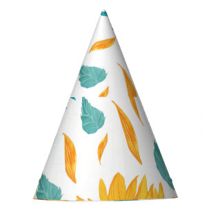 Watercolor Sunflowers: Summer Botanical Print Party Hat