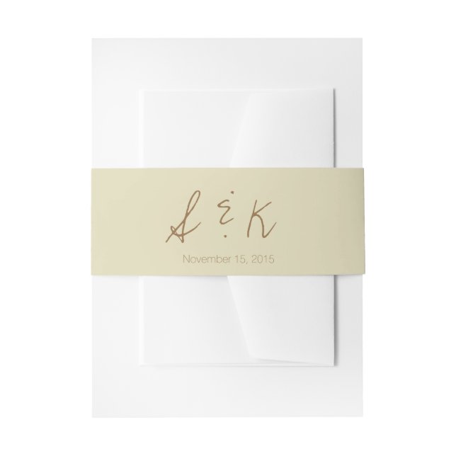 Watercolor Sunrise WSRC Invitation Belly Band (Front Example)