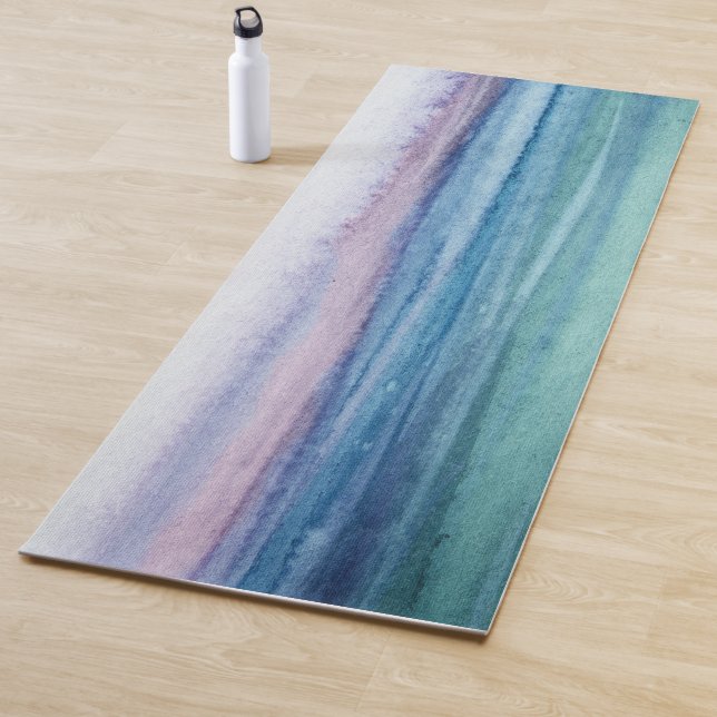 Watercolor Sunset Beach  Yoga Mat (In Situ)
