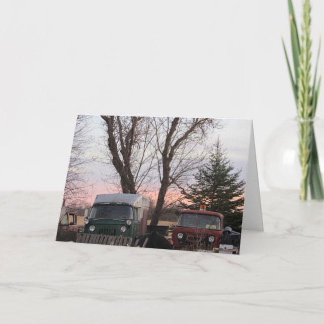 "Watercolor Sunset" Get Well Card (Front)