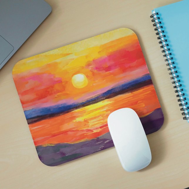 Watercolor Sunset Mousepad (Creator Uploaded)