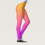 Watercolor Sunset Orange to Pink Gradient Ombre  Leggings<br><div class="desc">Stunning leggings featuring a mystical orange to pink ombre design. Perfect for taking in a sunrise or sunset,  concerts and festivals,  working out or everyday fun wear.</div>