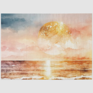 Watercolor Sunset Series Design 1 Tissue Paper