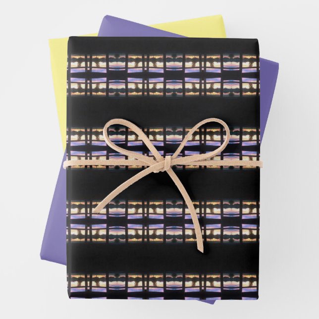 Watercolor Sunset  Wrapping Paper Sheet (In situ)