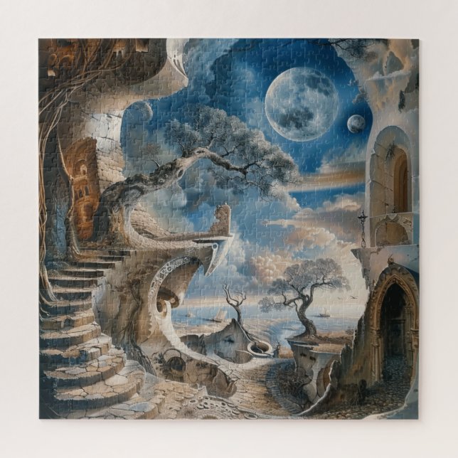 Watercolor Surrealism Puzzle (Vertical)