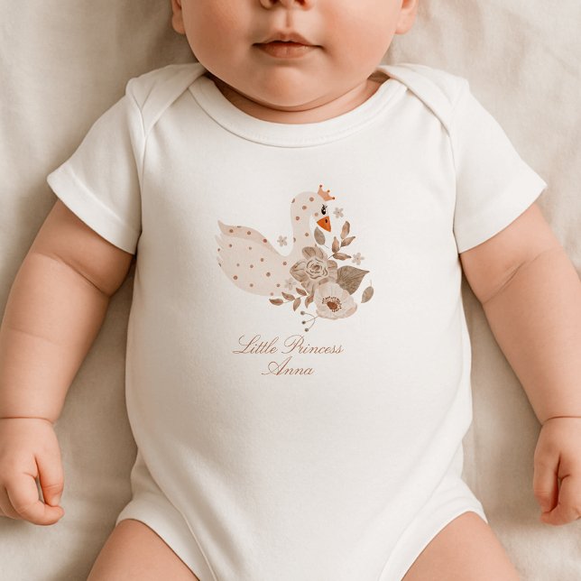 Watercolor Swan  Baby Bodysuit (Creator Uploaded)