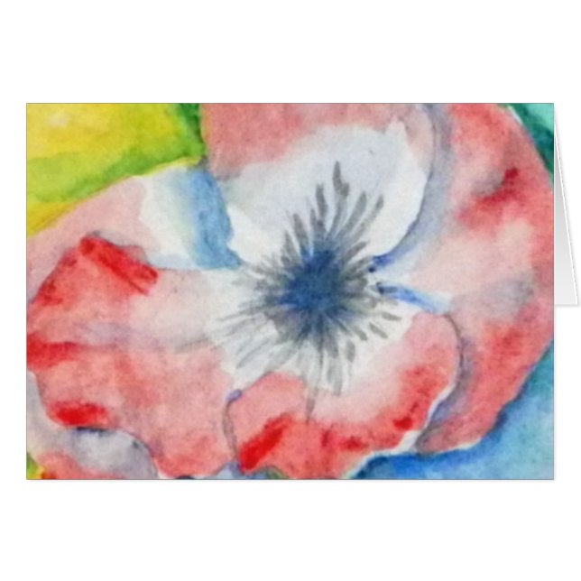 Watercolor Sweetpea Flower Art (Front Horizontal)