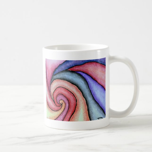 Watercolor Swirl Coffee Mug (Right)
