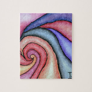 Watercolor Swirl Jigsaw Puzzle
