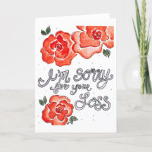 Watercolor Sympathy Card