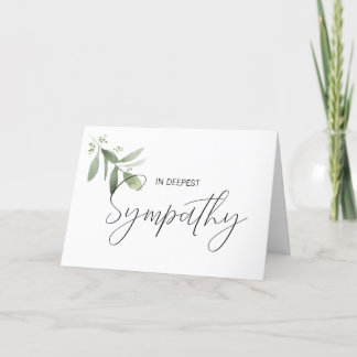 Watercolor Sympathy Card - Sripture KJV Verse
