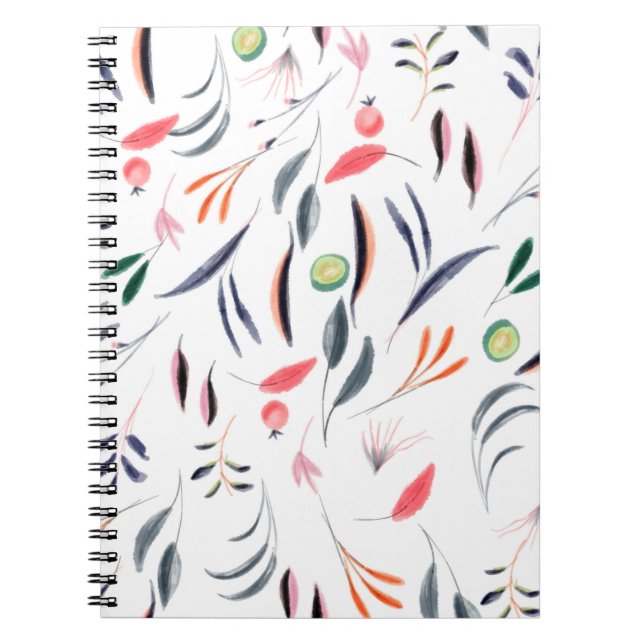 Watercolor tablecloth cloth design notebook (Front)