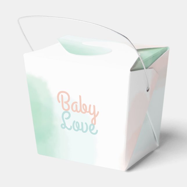 Watercolor Take Out Box - Customise Your Message (Back Side)