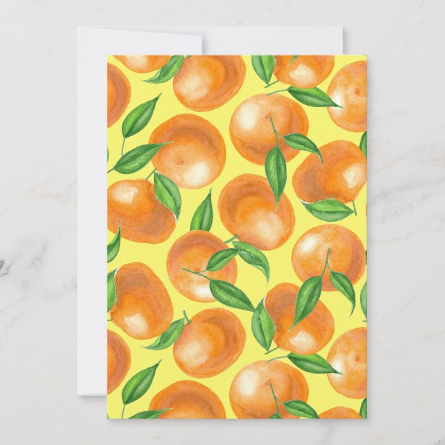 Watercolor tangerines (Front)