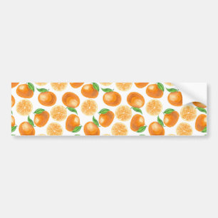 Watercolor tangerines bumper sticker