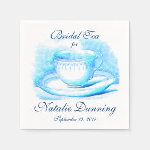 Watercolor Teacup Napkin