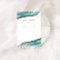 Watercolor Teal Gold Geode | Earring Display Card