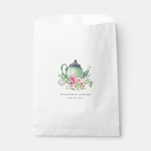 Watercolor Teapot Wedding Favour Bags