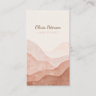 Watercolor Terracotta Business Card