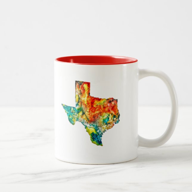 Watercolor Texas Coffee Mug (Right)