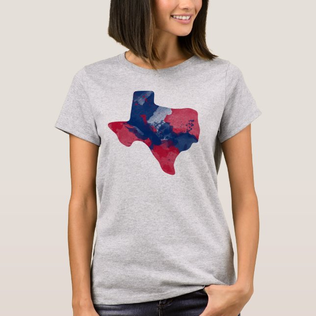 Watercolor Texas Flowy Top (Front)