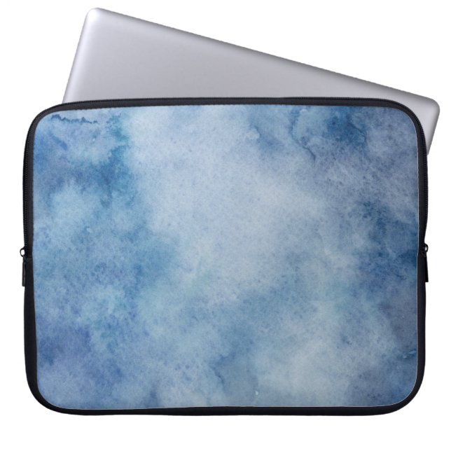 Watercolor texture background paint laptop sleeve (Front)