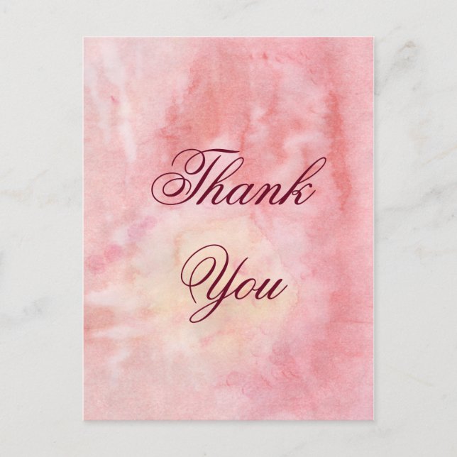 Watercolor Thank You Card (Front)