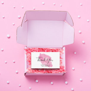 Watercolor Thank You for Supporting My Small Business Card