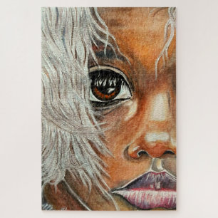 Watercolor - The Eyes Of The Future - Child Jigsaw Puzzle