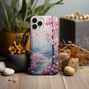 Watercolor, The Pink Forest iPhone 13 Pro Max Case