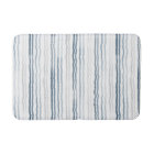 Watercolor Thin Stripes, Slate Blue, Grey, White