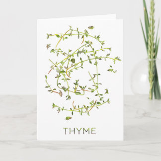 Watercolor "Thyme" All-Occasion Greeting Card