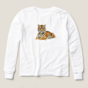 Watercolor Tiger Illustration – Majestic Wildlife 