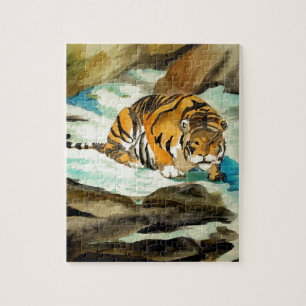 Watercolor Tiger Jigsaw Puzzle