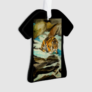Watercolor Tiger Ornament