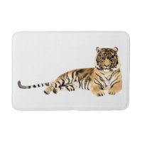 Watercolor Tiger Resting