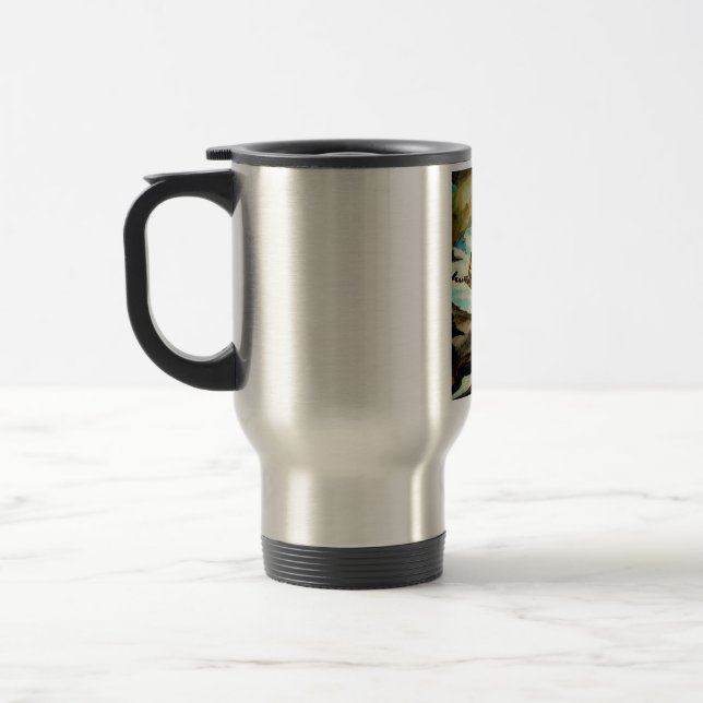 Watercolor Tiger Travel Mug (Left)