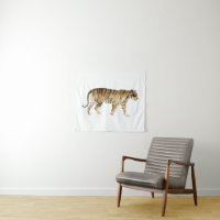 Watercolor Tiger Walking