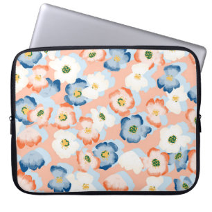 Watercolor Tiny Flowers: Vintage Pattern Laptop Sleeve