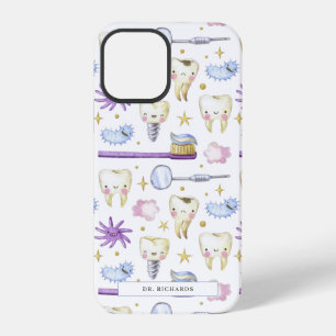 Watercolor Tooth Dentist Dental Hygienist iPhone 12 Pro Case