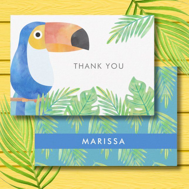 WATERCOLOR TOUCAN THANK YOU CARD (Creator Uploaded)