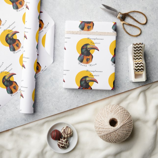 Watercolor toucan wrapping paper (Crafts)