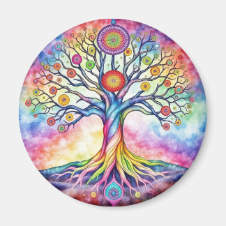 Watercolor Tree of Life Magnet