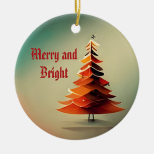 Watercolor Tree Ornament