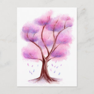 Watercolor Tree Postcard